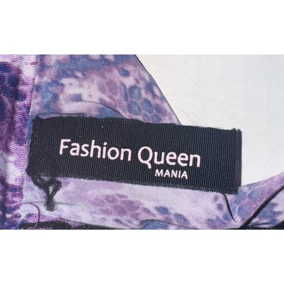 Fashion Queen Women M Dress Animal Print Maximalist Bodycon Unique Multicolor - Picture 7 of 8